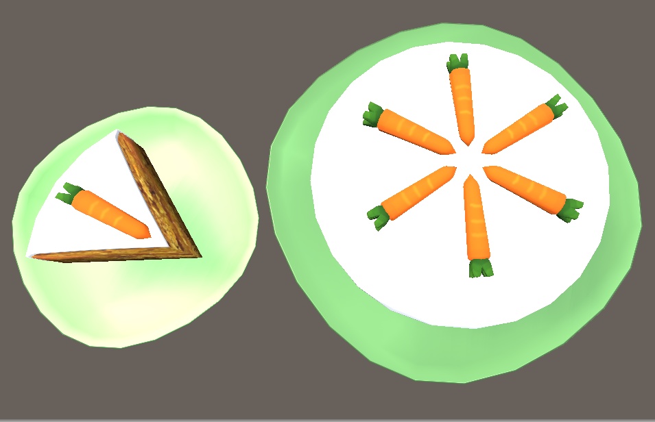 【3D小物】北欧風キャロットケーキ