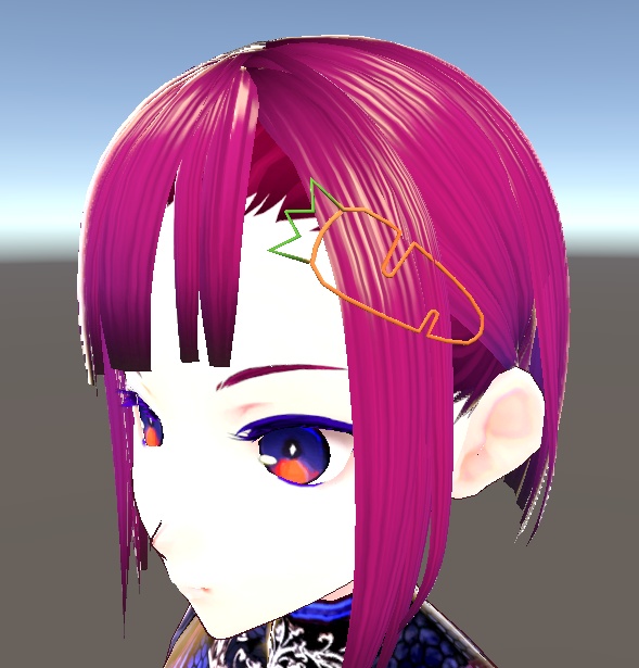 【3D小物】にんじんヘアピン、クリップ