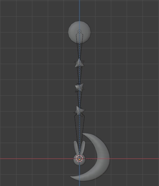 【3D小物】月兎のアクセサリ