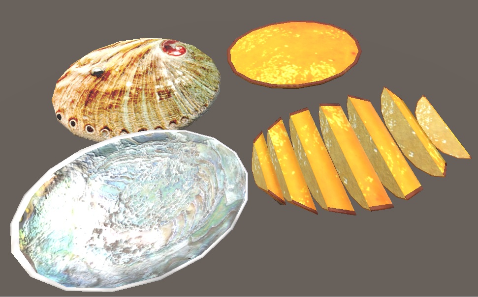 【3D小物】煮アワビ