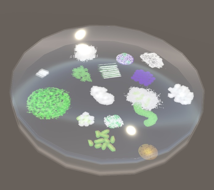 【3D小物】菌培養ピアス(スポイト、シャーレ)