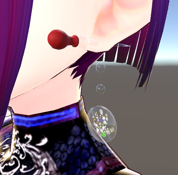 【3D小物】菌培養ピアス(スポイト、シャーレ)