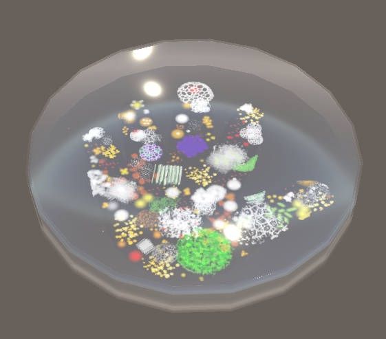 【3D小物】菌培養ピアス(スポイト、シャーレ)