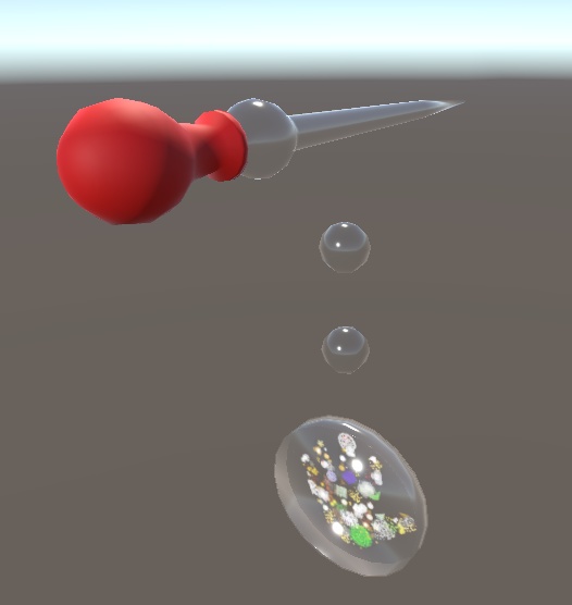 【3D小物】菌培養ピアス(スポイト、シャーレ)