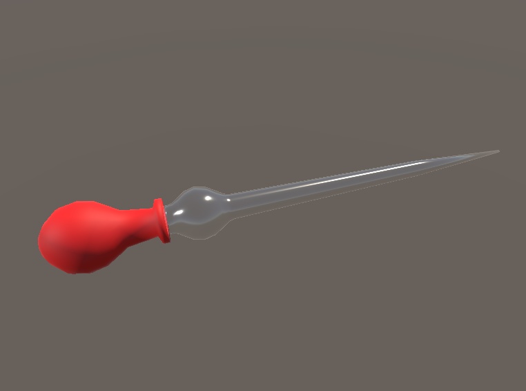 【3D小物】菌培養ピアス(スポイト、シャーレ)