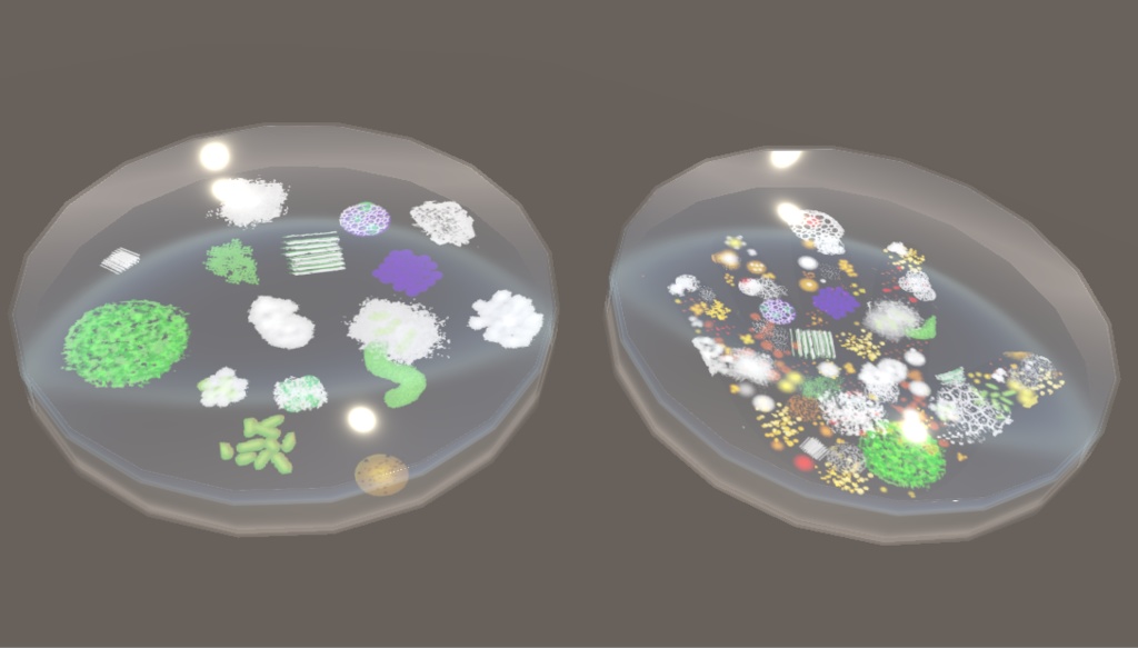 【3D小物】菌培養ピアス(スポイト、シャーレ)