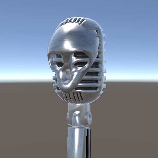 【3D小物】骸骨のワンポイント