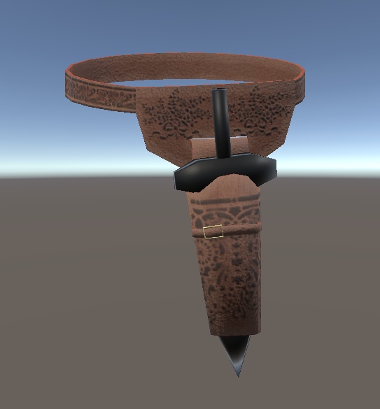 【3D小物】レザーホルスター