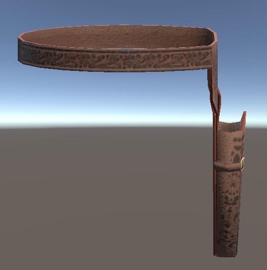 【3D小物】レザーホルスター