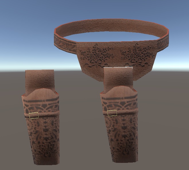 【3D小物】レザーホルスター