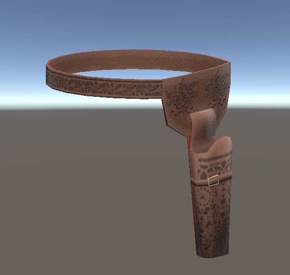 【3D小物】レザーホルスター