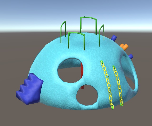 【3D小物】懐かしの公園遊具セット