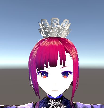 【3D小物】レースの冠