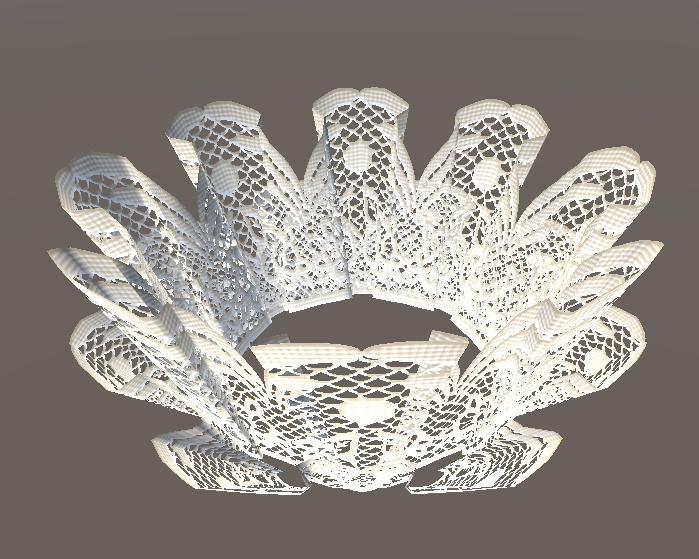 【3D小物】レースの冠