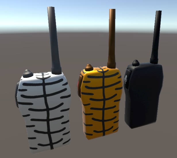 【3D小物】トランシーバー(虎)