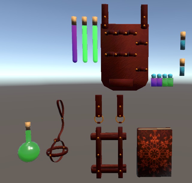 【3D小物】錬金術師・薬師の冒険セット