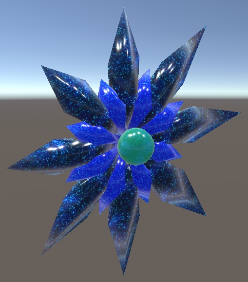 【3D小物】星空の結晶のワンポイント