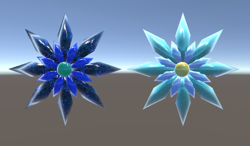【3D小物】星空の結晶のワンポイント