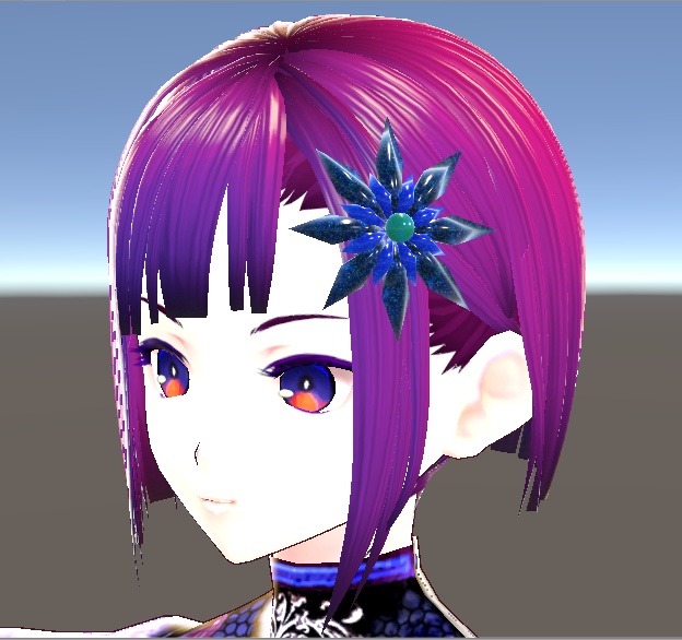 【3D小物】星空の結晶のワンポイント