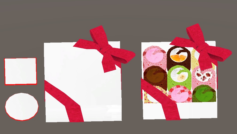 【3D小物】ロールケーキタワーセット