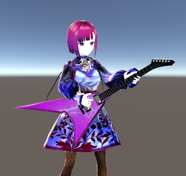 【3D小物】エレキギター(アロータイプ)