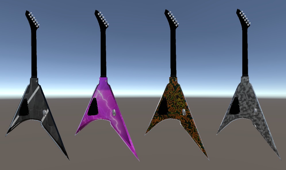 【3D小物】エレキギター(アロータイプ)