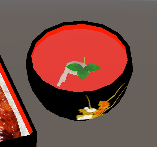 【3D小物】うな重定食セット&うなぎかば焼き串