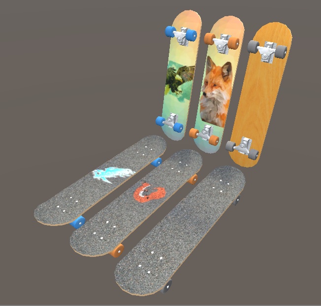 【3D小物】スケートボード（改変用UV付）