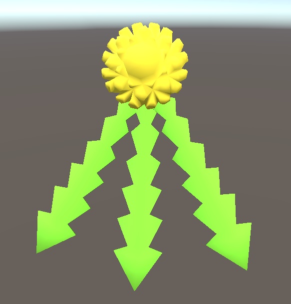 【3D小物】タンポポのワンポイント