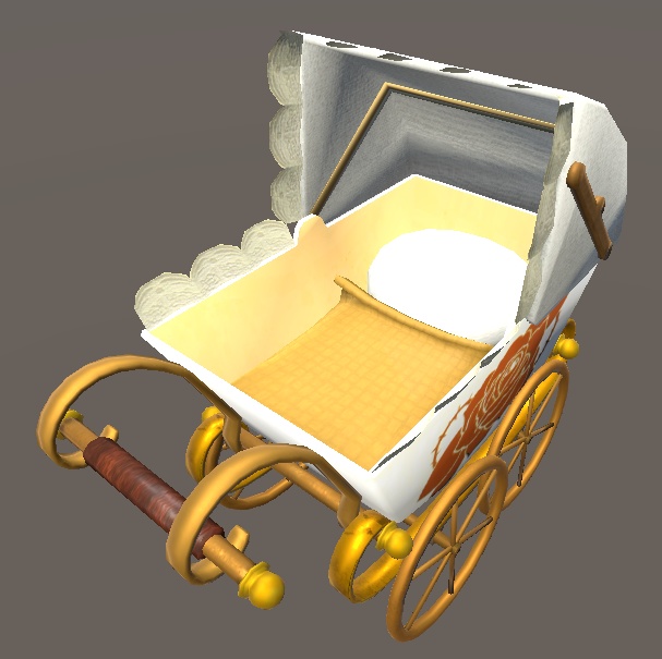 【3D小物】アンティークな乳母車