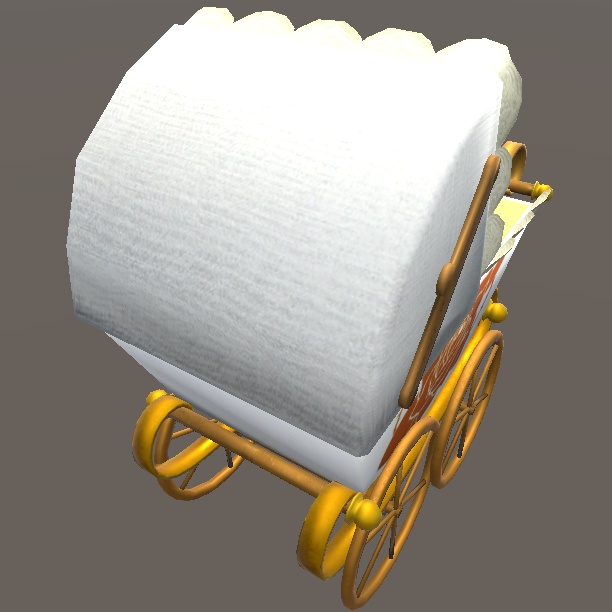 【3D小物】アンティークな乳母車