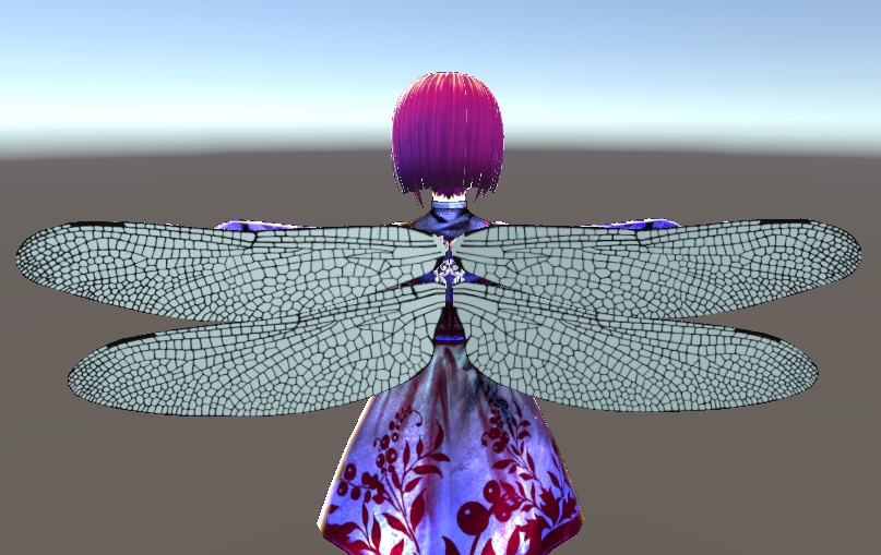 【3D小物】トンボの羽根