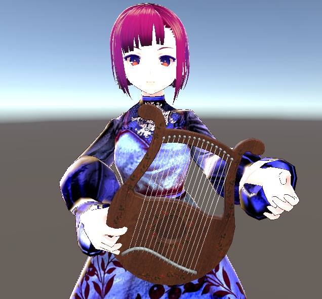 【3D小物】リラハープ