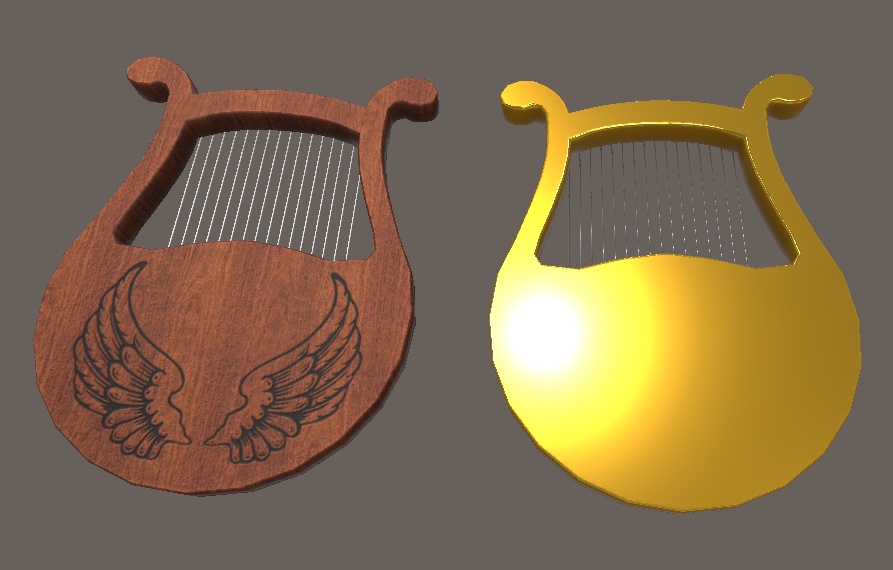 【3D小物】リラハープ