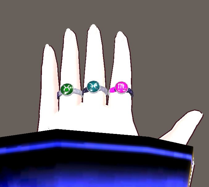 【3D小物】12星座のアクセサリセット