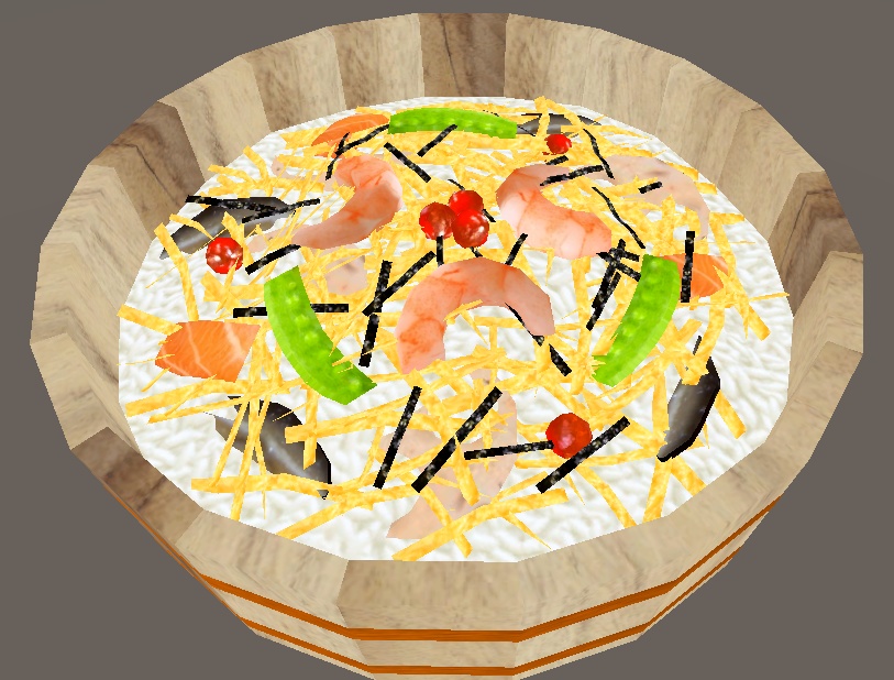 【3D小物】ちらし寿司