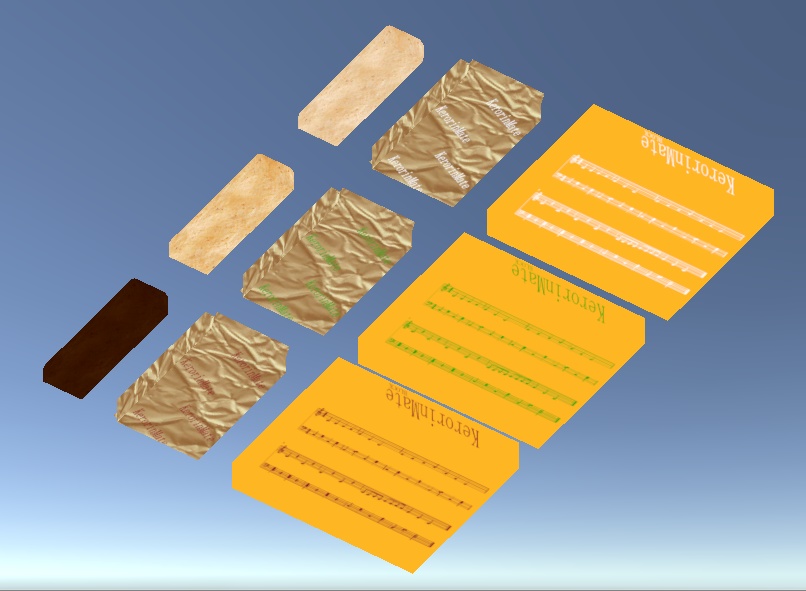 【3D小物】ケロリンメイト(ブロックタイプ)