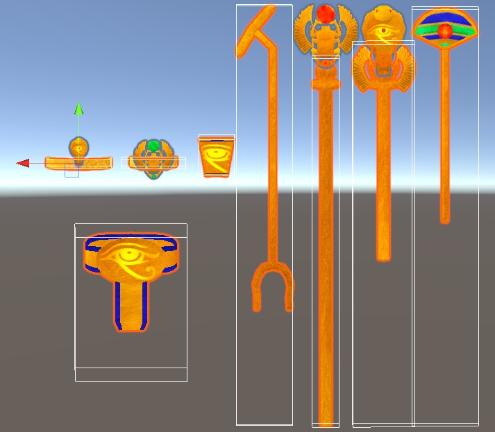【3D小物】古代エジプト風の装飾セット