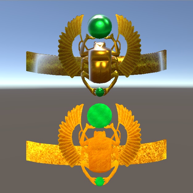 【3D小物】古代エジプト風の装飾セット