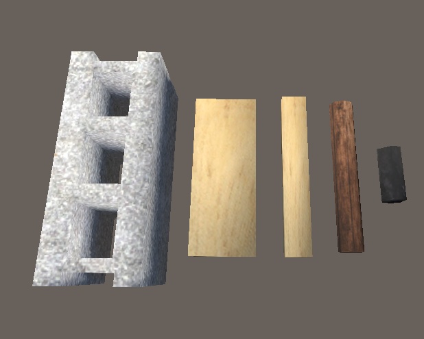 【3D小物】バーベキューセット&ドラム缶キャンプセット