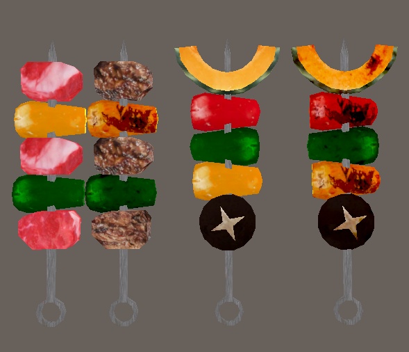 【3D小物】バーベキューセット&ドラム缶キャンプセット