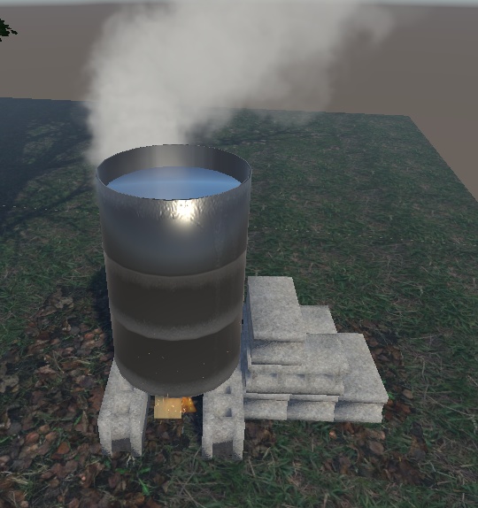 【3D小物】バーベキューセット&ドラム缶キャンプセット