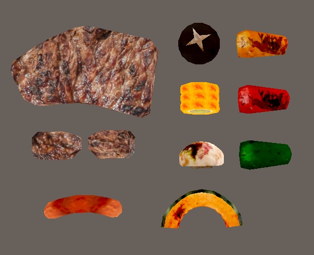 【3D小物】バーベキューセット&ドラム缶キャンプセット