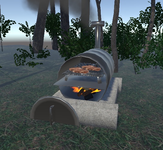 【3D小物】バーベキューセット&ドラム缶キャンプセット