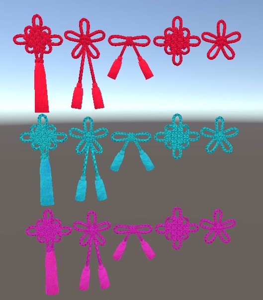 【3D小物】組紐飾り(5種)