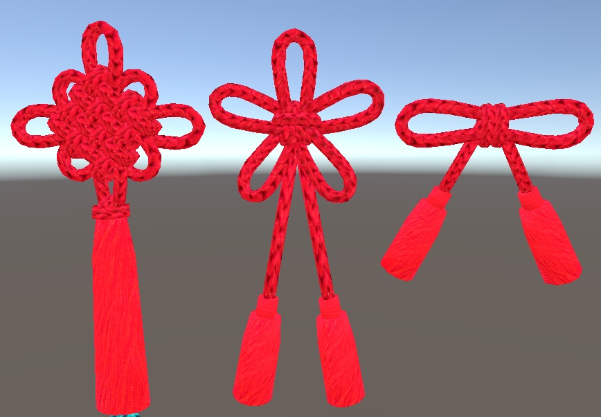 【3D小物】組紐飾り(5種)