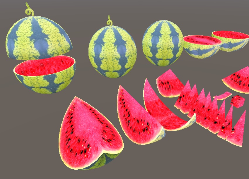 【3D小物】スイカセット