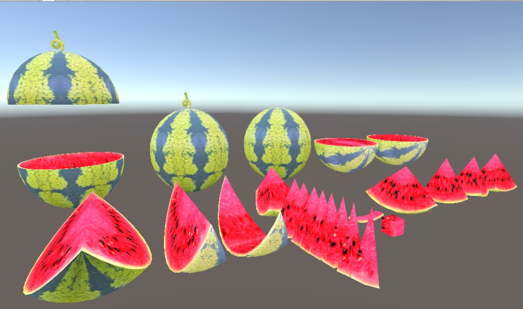 【3D小物】スイカセット