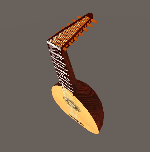 【3D小物】リュート