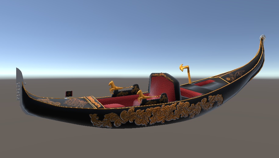 【3D小物】豪奢なヴェネツィアン・ゴンドラ